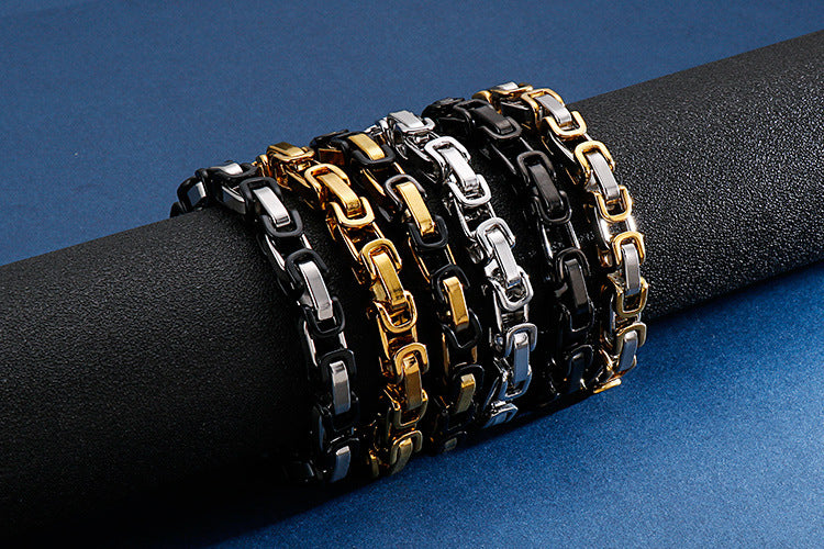 Motorcycle Stainless Steel Chain Bracelet