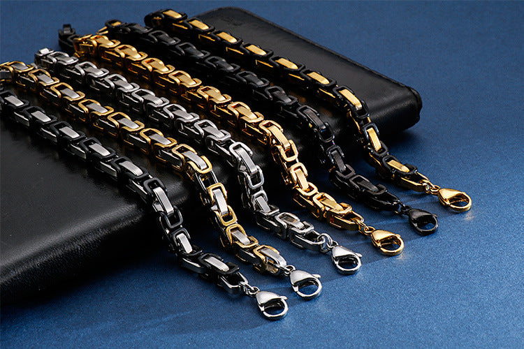 Motorcycle Stainless Steel Chain Bracelet