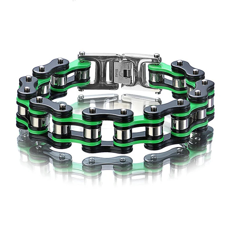Motorcycle Stainless Steel Chain Bracelet
