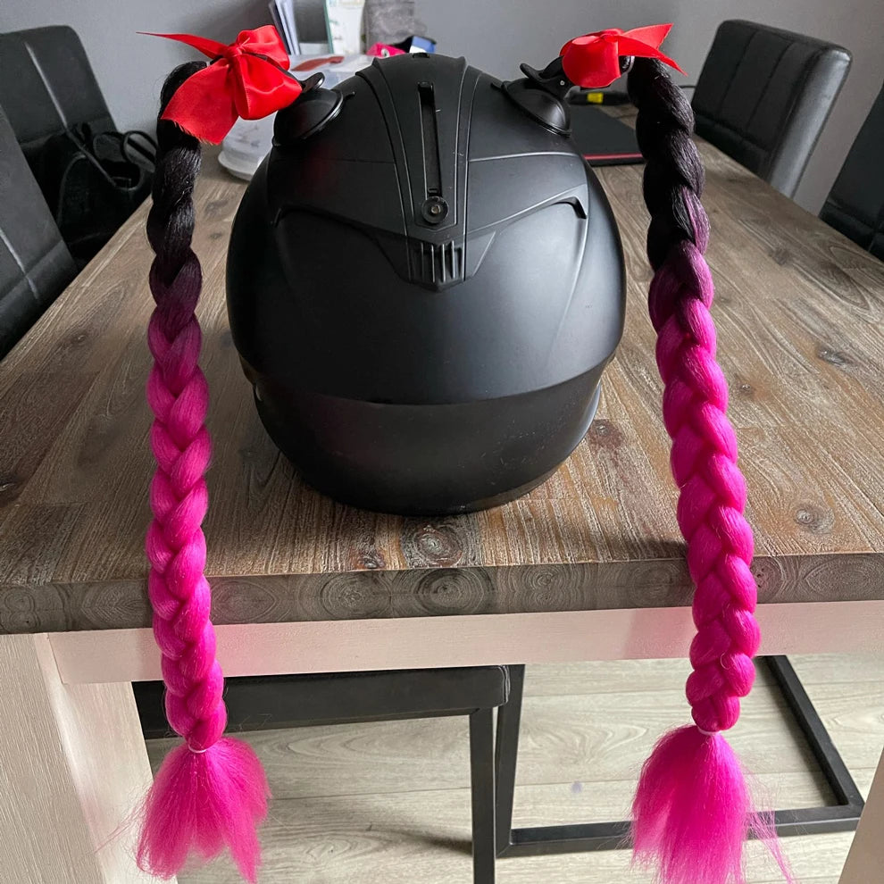 Jumbo Braids Ponytail For Motorcycle Helmet