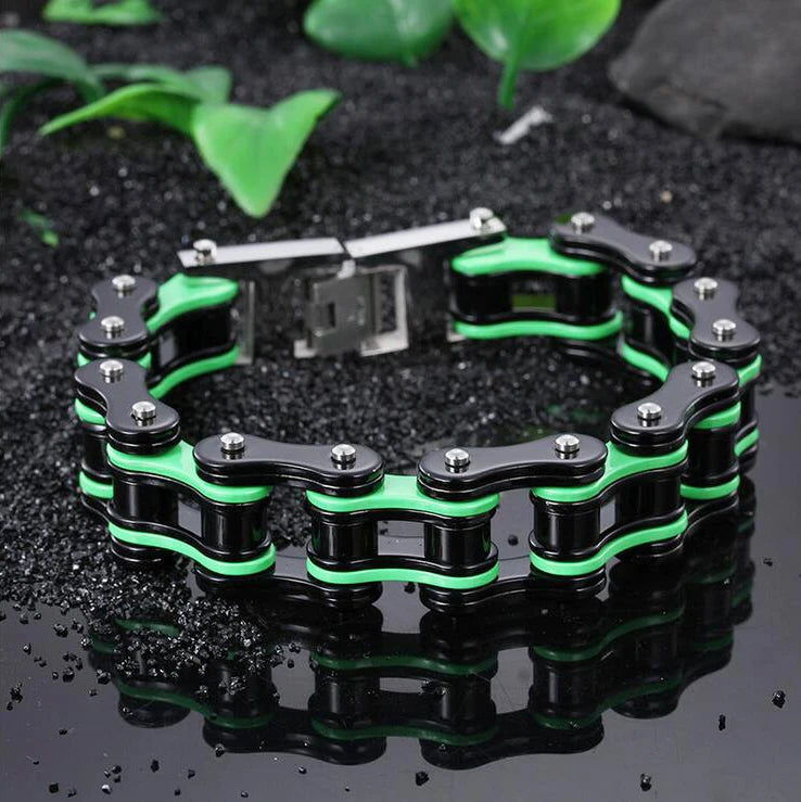 Motorcycle Stainless Steel Chain Bracelet