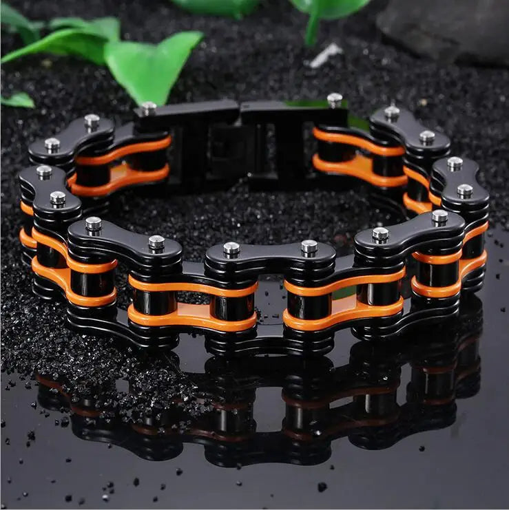 Motorcycle Stainless Steel Chain Bracelet