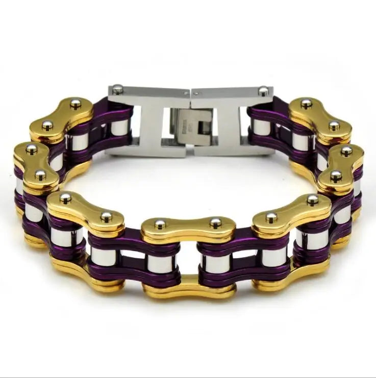 Motorcycle Stainless Steel Chain Bracelet