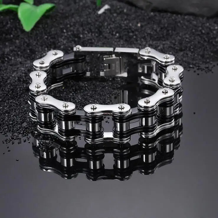 Motorcycle Stainless Steel Chain Bracelet