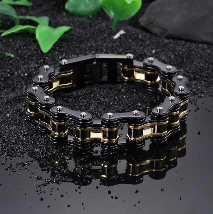 Motorcycle Stainless Steel Chain Bracelet