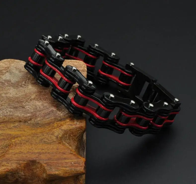 Motorcycle Stainless Steel Chain Bracelet