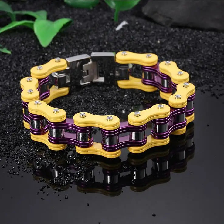Motorcycle Stainless Steel Chain Bracelet