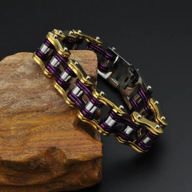Motorcycle Stainless Steel Chain Bracelet