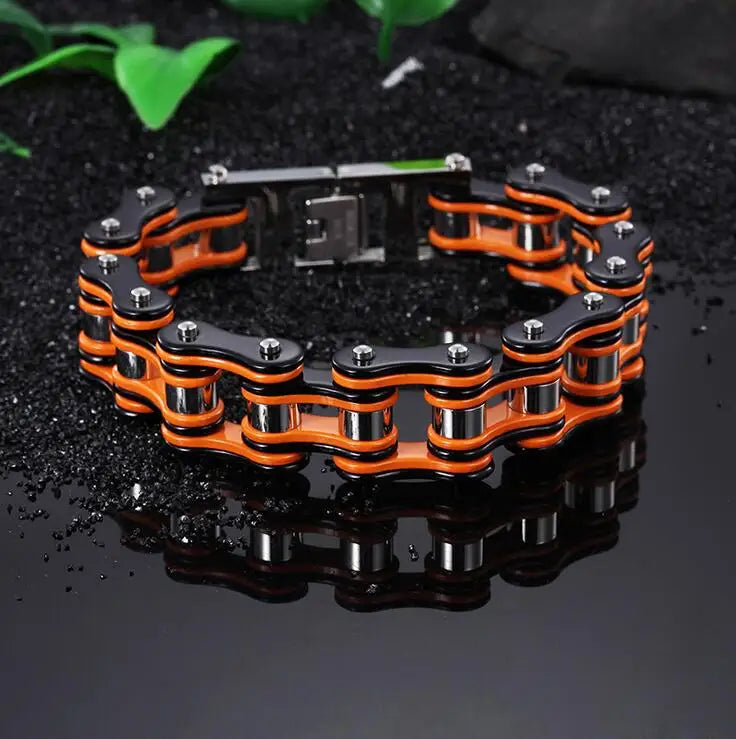 Motorcycle Stainless Steel Chain Bracelet