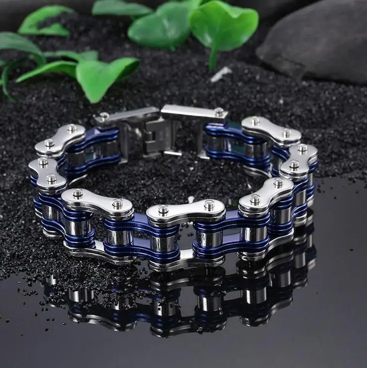Motorcycle Stainless Steel Chain Bracelet