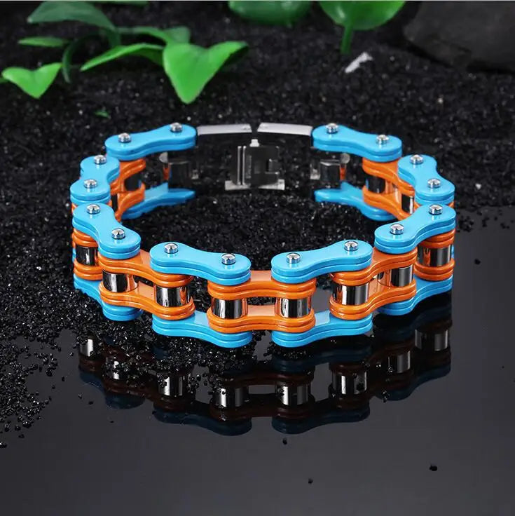 Motorcycle Stainless Steel Chain Bracelet