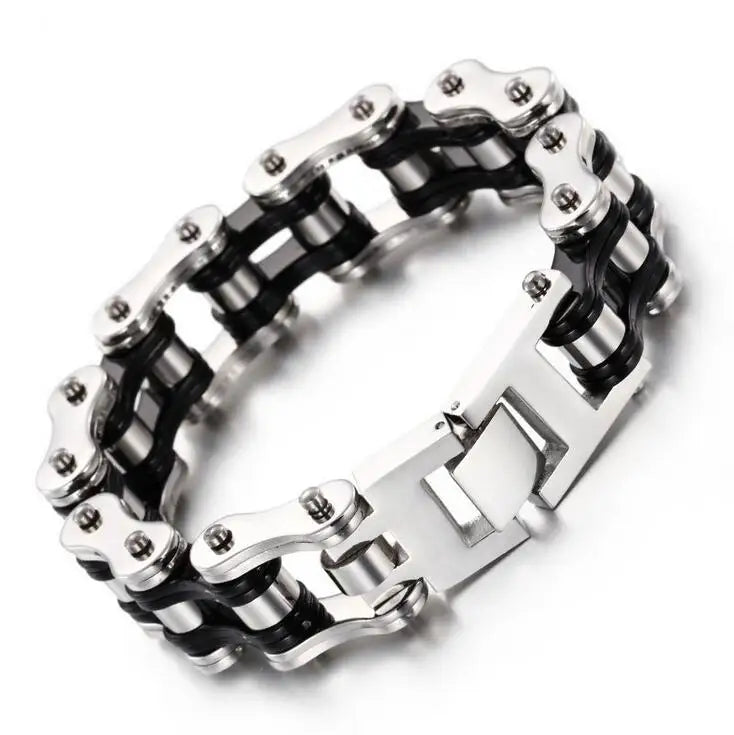 Motorcycle Stainless Steel Chain Bracelet