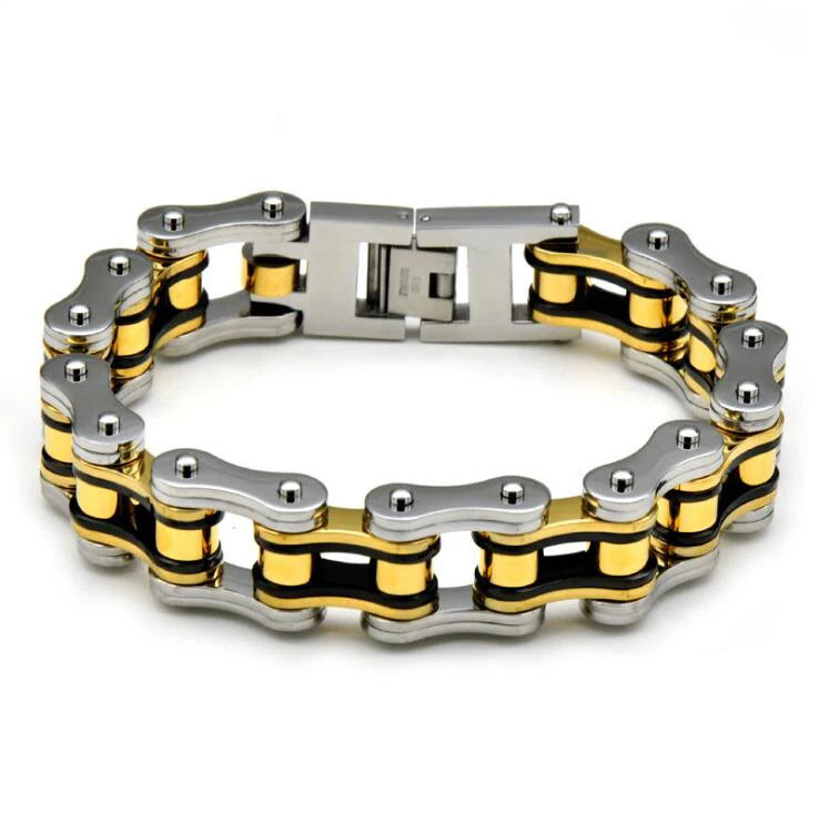 Motorcycle Stainless Steel Chain Bracelet