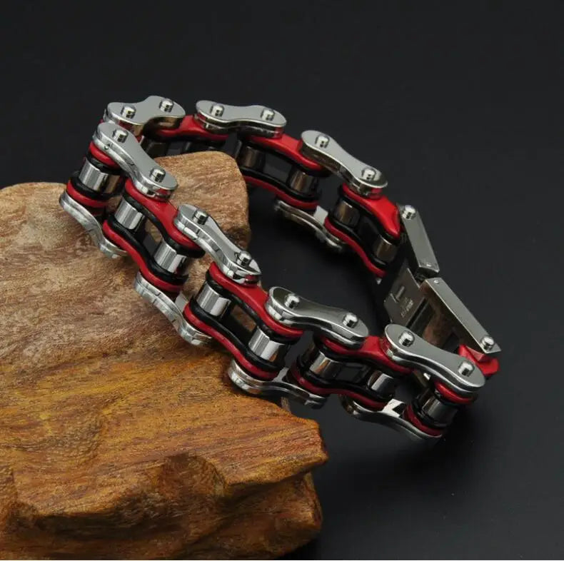 Motorcycle Stainless Steel Chain Bracelet