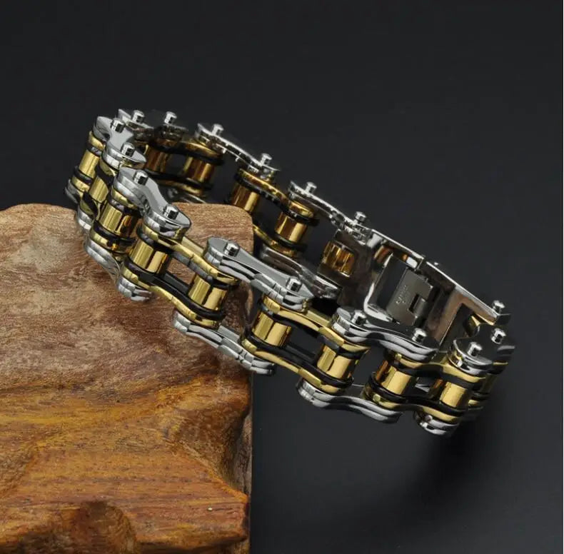 Motorcycle Stainless Steel Chain Bracelet