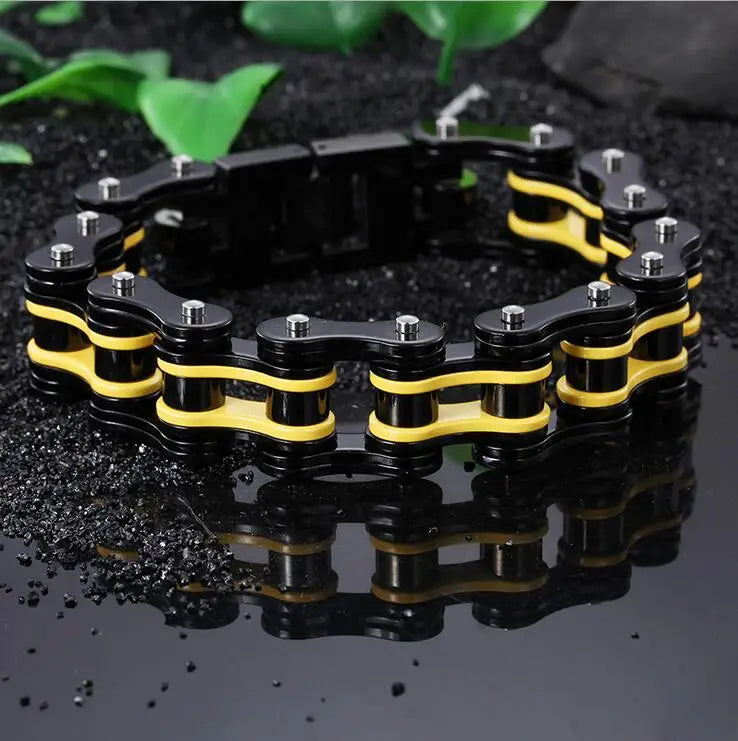 Motorcycle Stainless Steel Chain Bracelet