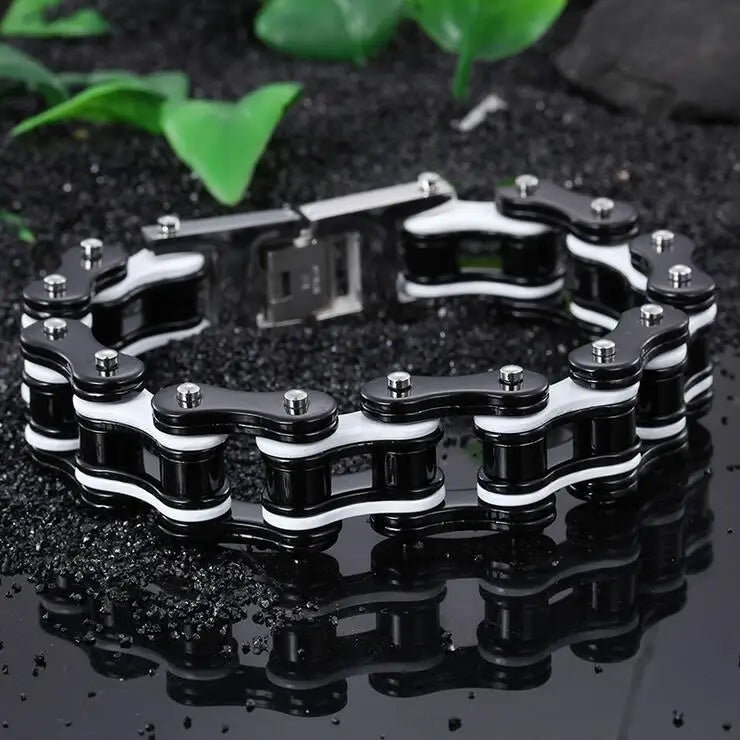 Motorcycle Stainless Steel Chain Bracelet