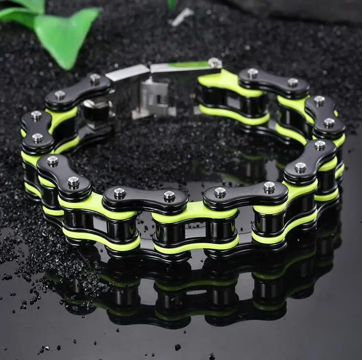 Motorcycle Stainless Steel Chain Bracelet