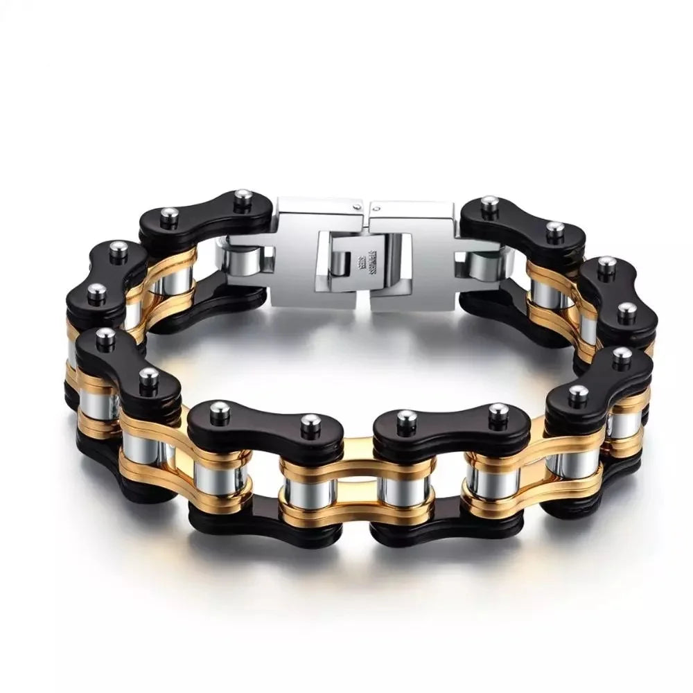 Motorcycle Stainless Steel Chain Bracelet