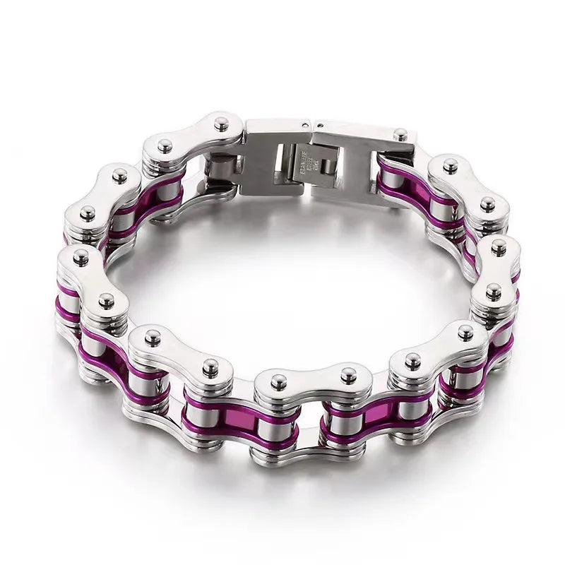 Motorcycle Stainless Steel Chain Bracelet