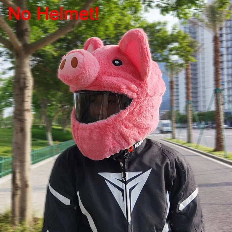 Motorcycle Helmet Cartoons Plush Helmet Cover