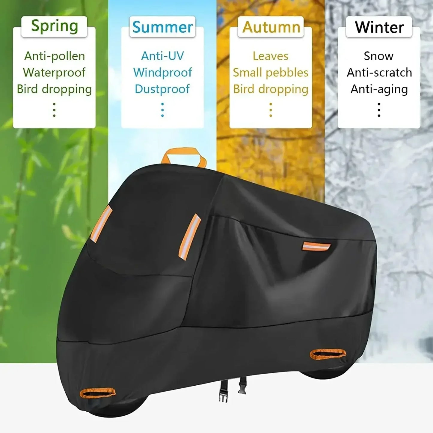 Outdoor Motorcycle Waterproof Thickened Polyester Cover