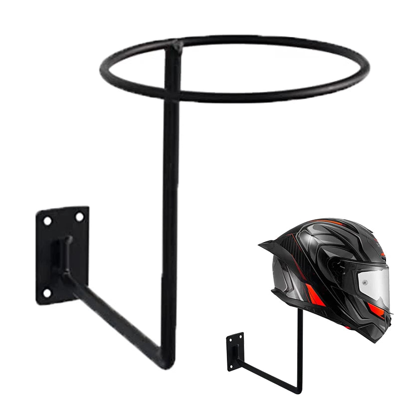 Motorcycle Helmet Metal Wall Mounted Rack