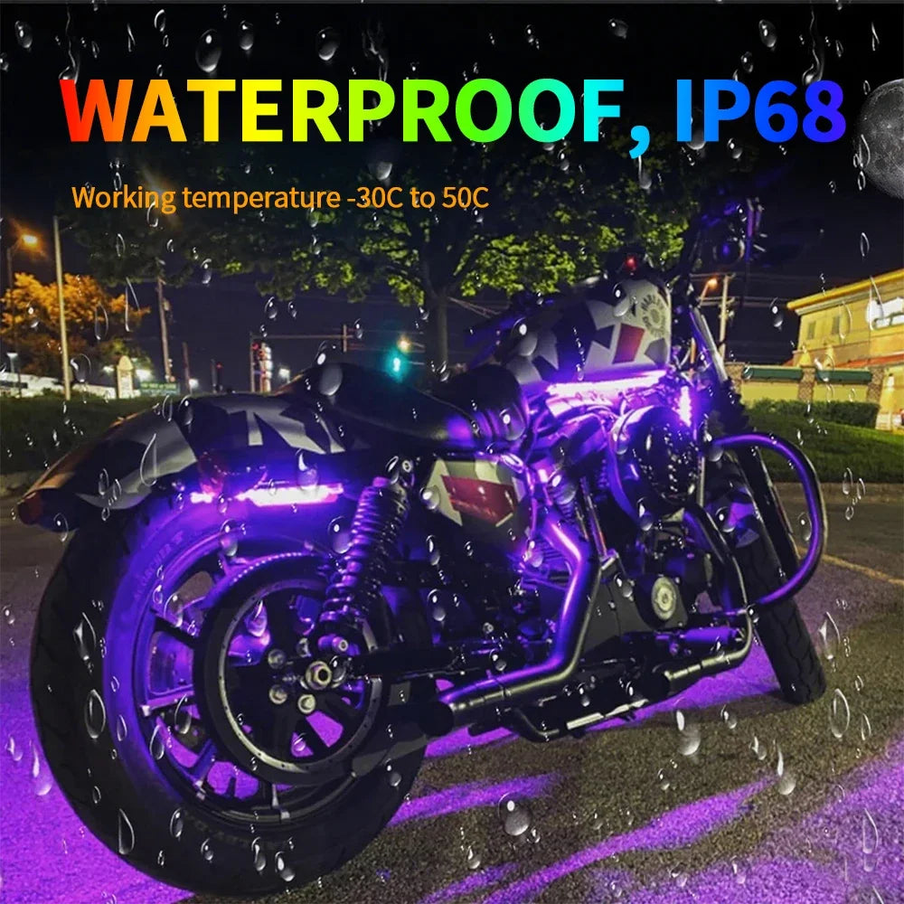 RGB Motorcycle Light Strip LED Underglow