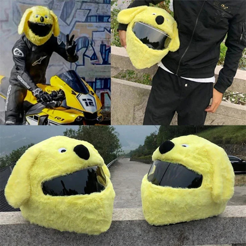 Motorcycle Helmet Cartoons Plush Helmet Cover