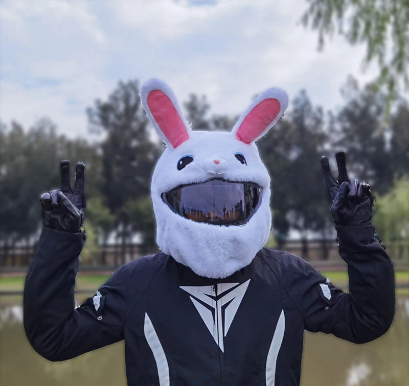 Motorcycle Helmet Cartoons Plush Helmet Cover