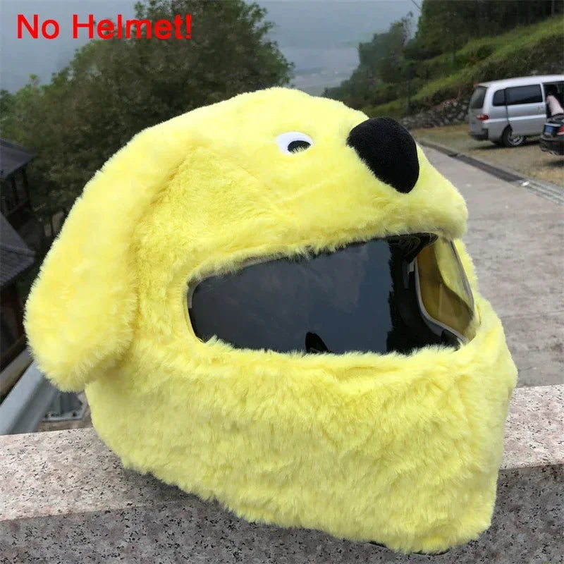 Motorcycle Helmet Cartoons Plush Helmet Cover