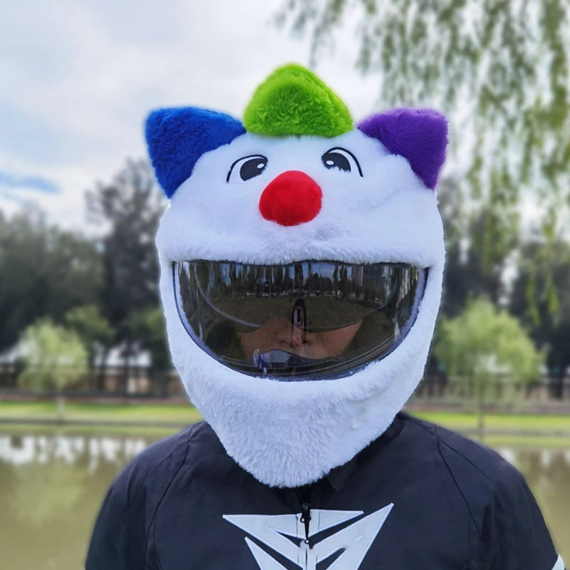 Motorcycle Helmet Cartoons Plush Helmet Cover