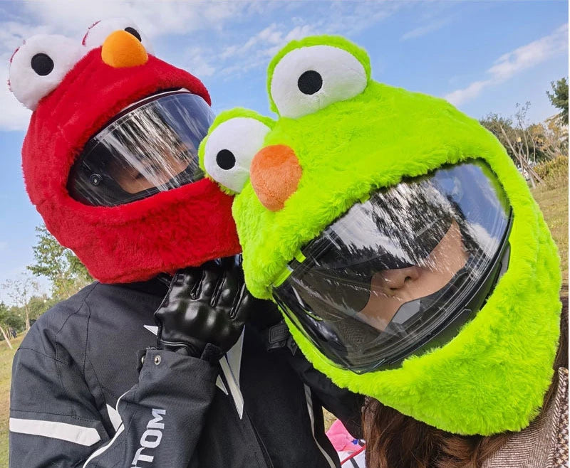 Motorcycle Helmet Cartoons Plush Helmet Cover
