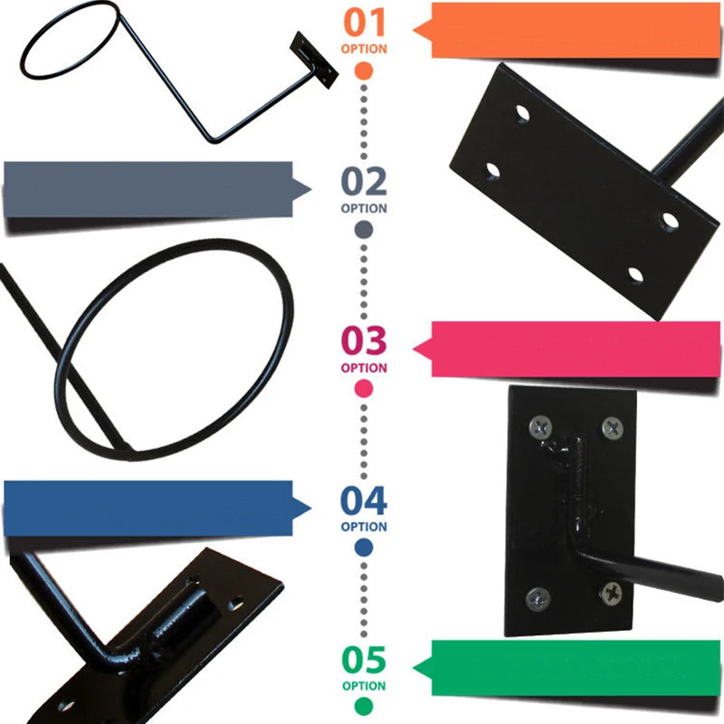 Motorcycle Helmet Metal Wall Mounted Rack