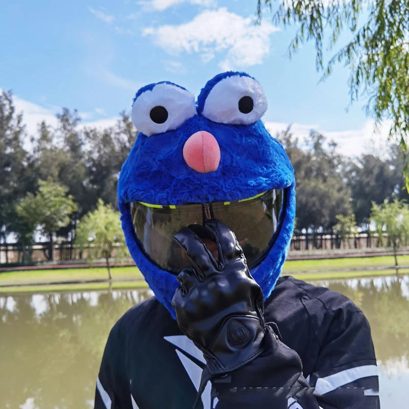 Motorcycle Helmet Cartoons Plush Helmet Cover