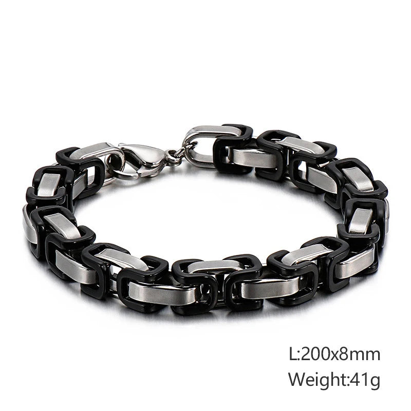 Motorcycle Stainless Steel Chain Bracelet