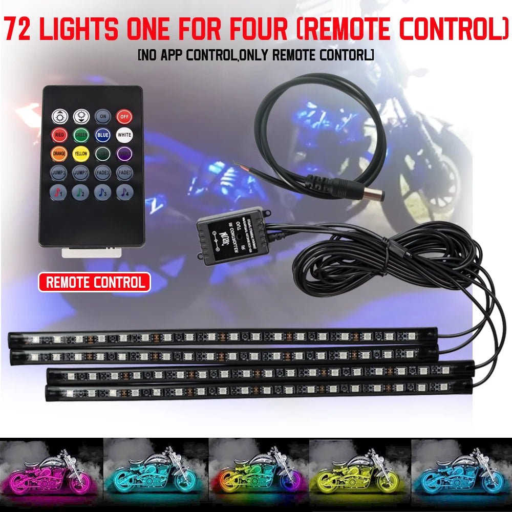 RGB Motorcycle Light Strip LED Underglow