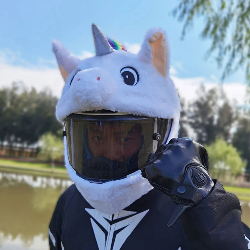 Motorcycle Helmet Cartoons Plush Helmet Cover