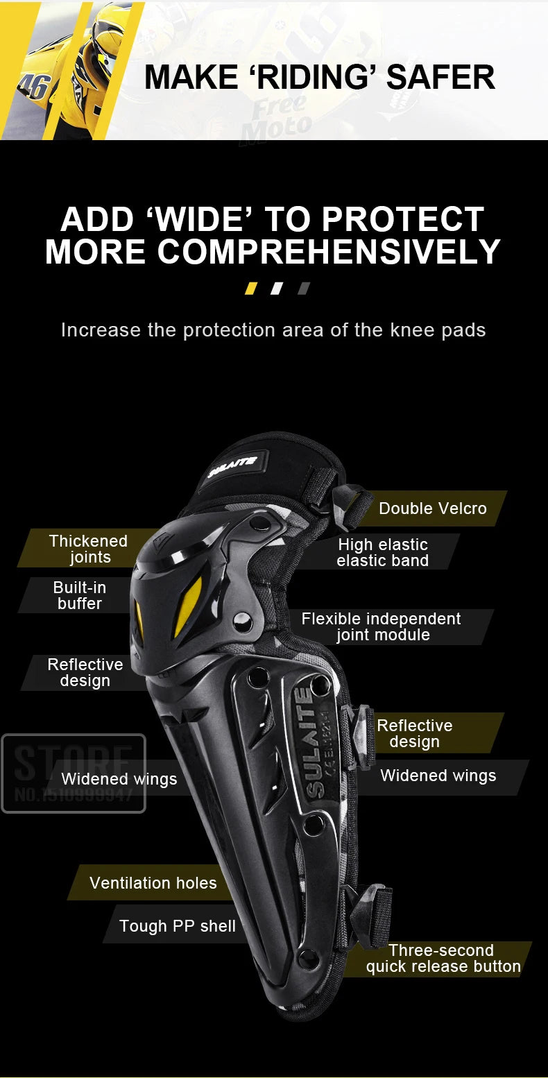 Motocross Knee/Elbow Pads Protection Gear
