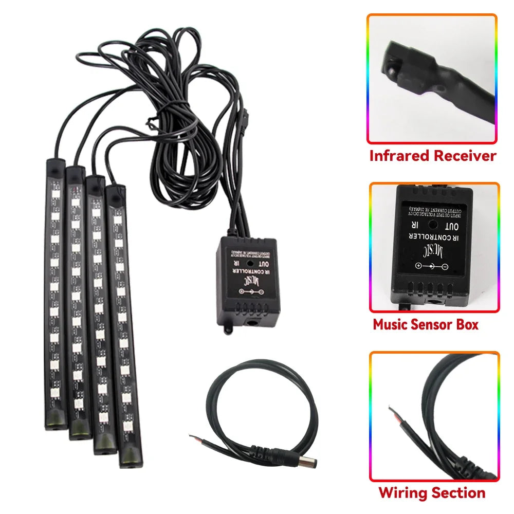 RGB Motorcycle Light Strip LED Underglow