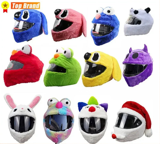 Motorcycle Helmet Cartoons Plush Helmet Cover