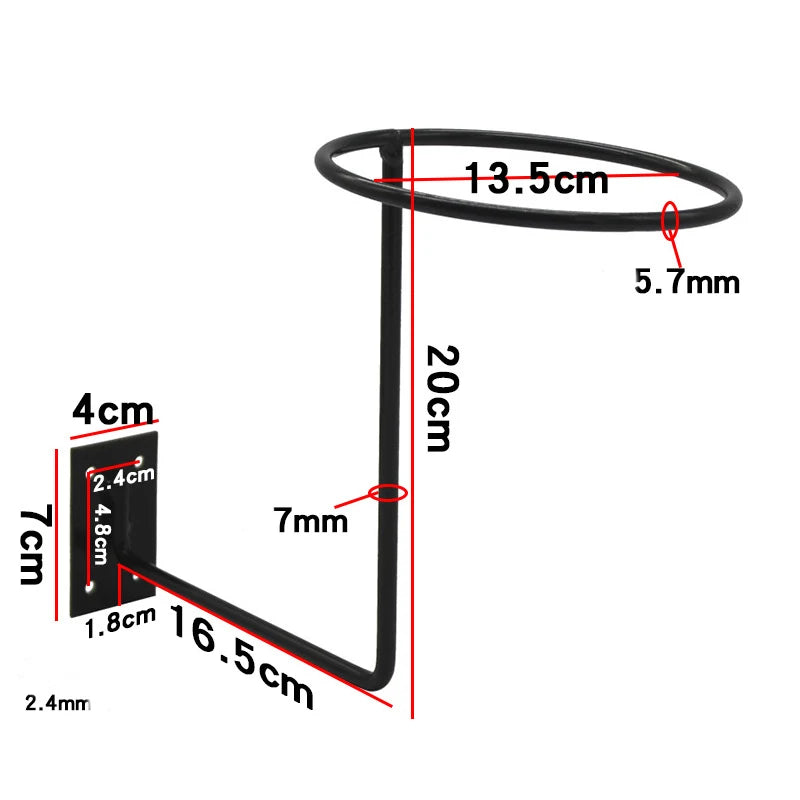 Motorcycle Helmet Metal Wall Mounted Rack