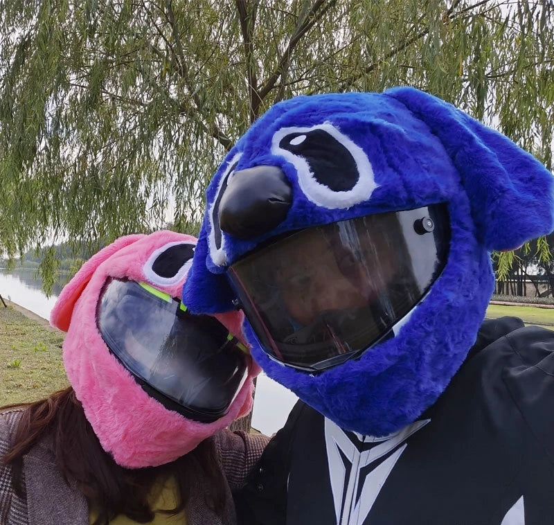 Motorcycle Helmet Cartoons Plush Helmet Cover