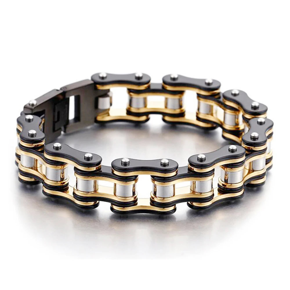 Motorcycle Stainless Steel Chain Bracelet