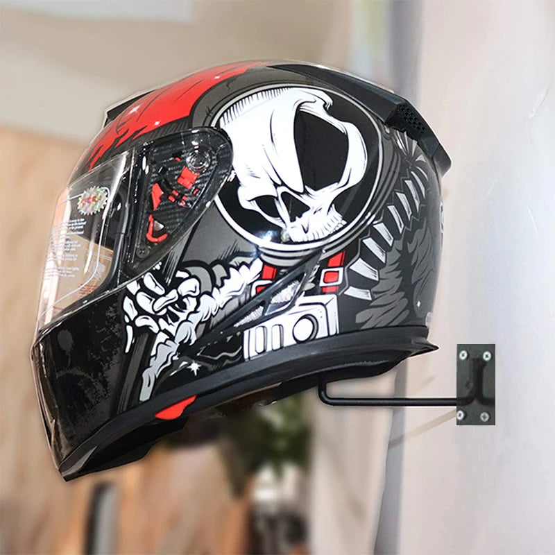 Motorcycle Helmet Metal Wall Mounted Rack