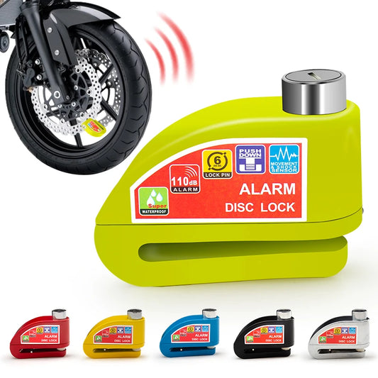 Motorcycle Lock Alarm Padlock Disc Lock