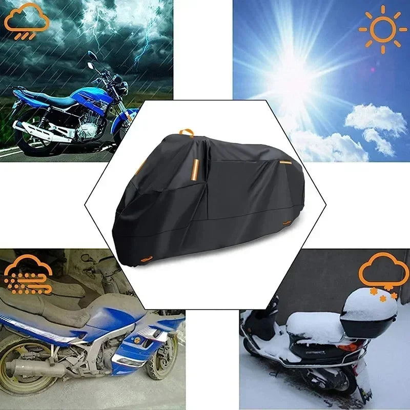 Outdoor Motorcycle Waterproof Thickened Polyester Cover