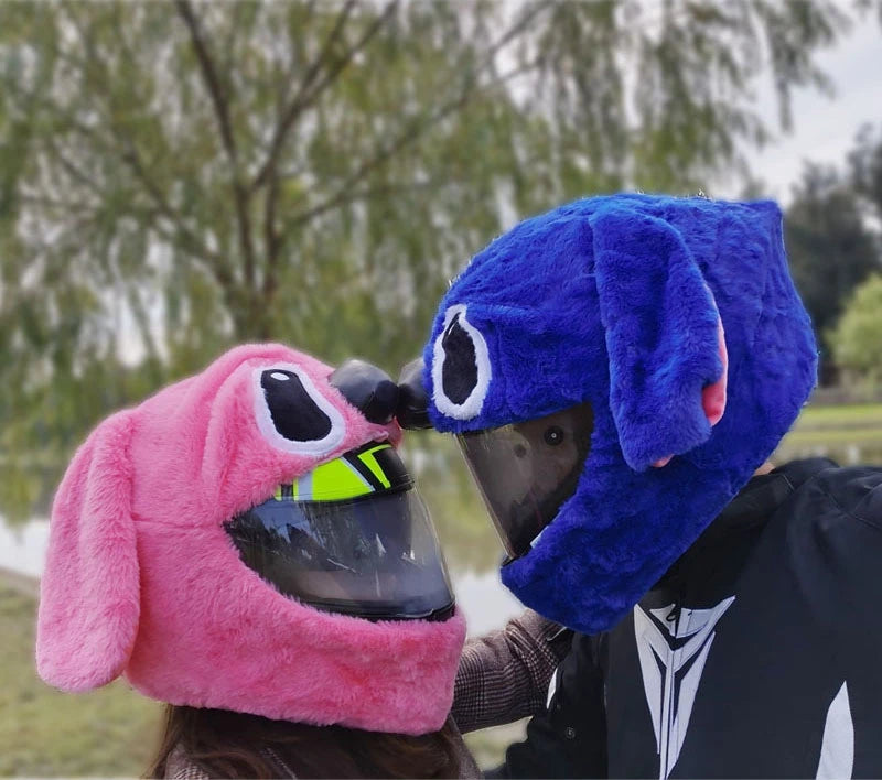 Motorcycle Helmet Cartoons Plush Helmet Cover