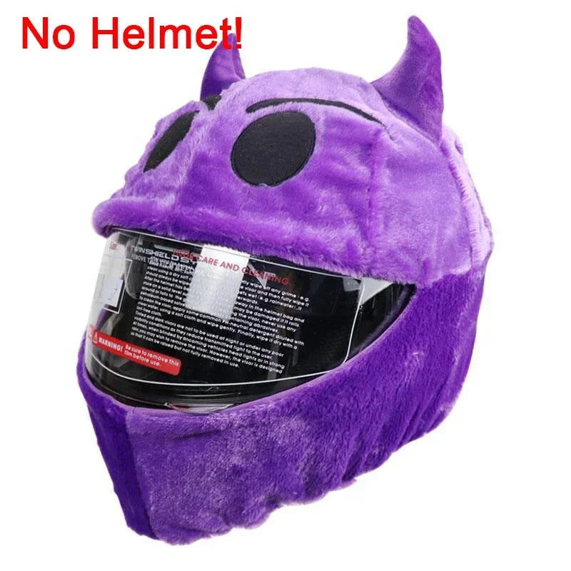 Motorcycle Helmet Cartoons Plush Helmet Cover