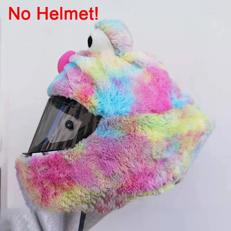 Motorcycle Helmet Cartoons Plush Helmet Cover